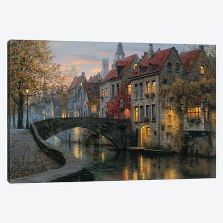 Aerial view of city infrastructure and telecommunications towers at dusk