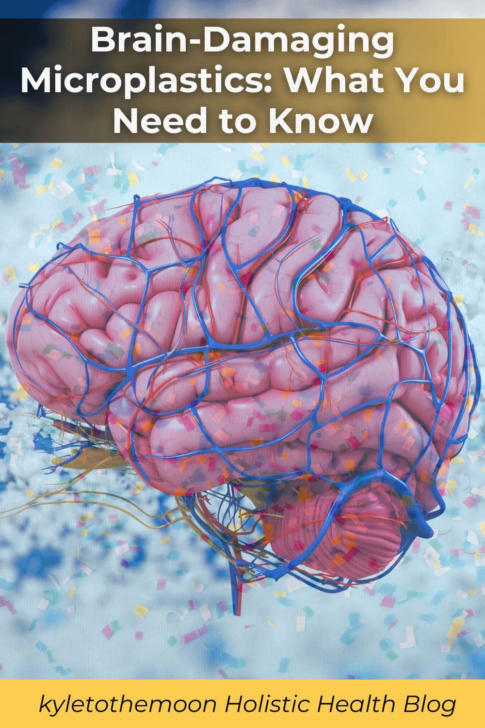 Microscopic view of tiny plastic particles in a laboratory setting