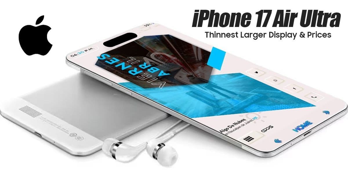 Sleek modern smartphone on a reflective surface