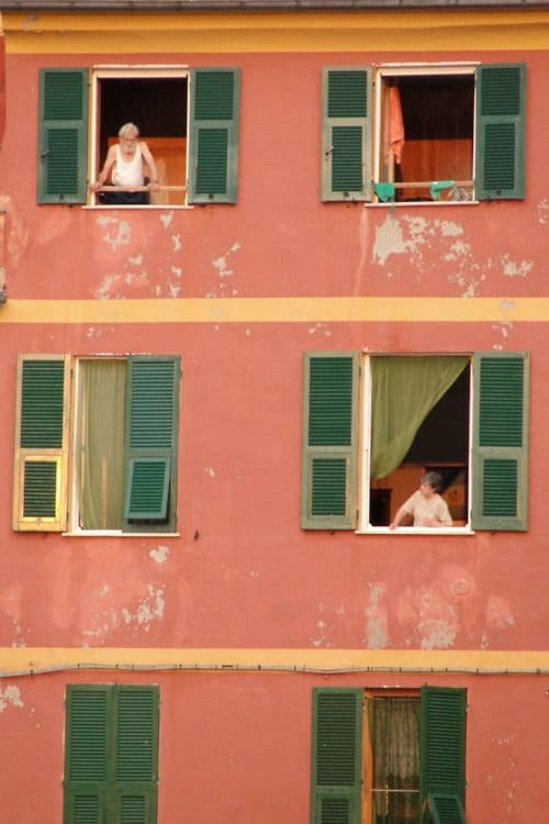 Young climate activists holding signs at a protest rally