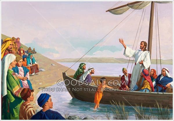 Empty classroom with desks and a chalkboard