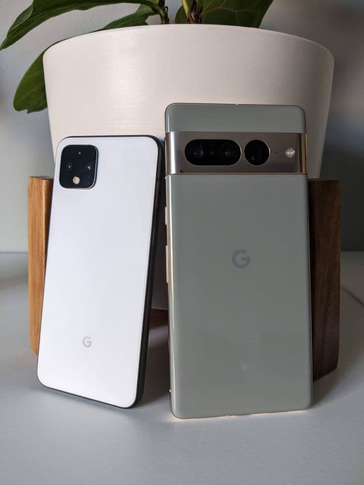 Close-up of a modern smartphone camera module