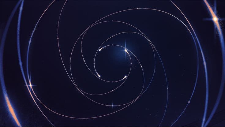 Connected network nodes representing blockchain interoperability