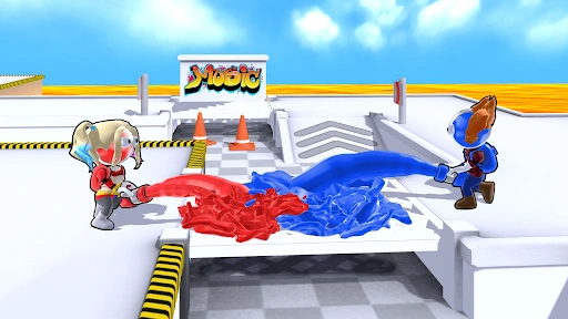 Gameplay screenshot 2 from Dye Hard - Color War - Action game